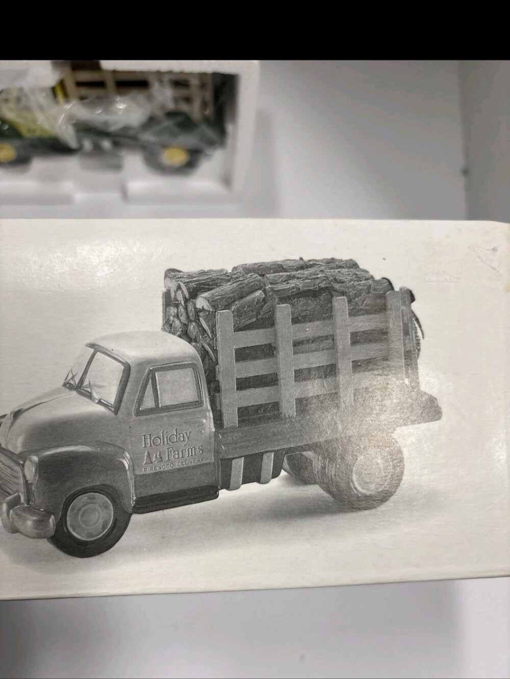 Dept 56 The Original Snow Village Firewood Delivery Truck #54864 w/Box & Sleeve - Picture 4 of 6